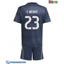 Fotballdrakt Barn Real Madrid Ferland Mendy #23 Bortedraktsett 2025-26 Kortermet (+ Korte bukser)